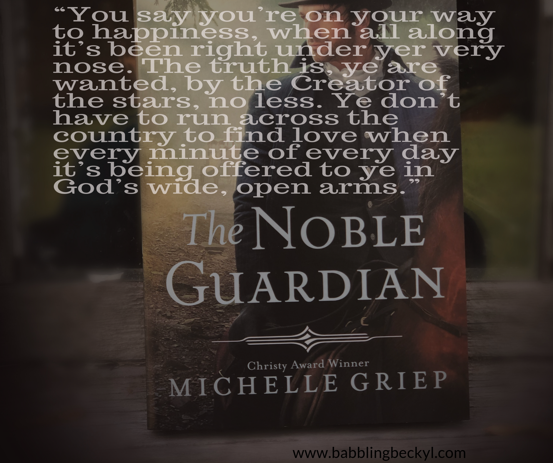 “You say you’re on your way to happiness, when all along it’s been right under yer very nose. The truth is, ye are wanted, by the Creator of the stars, no less. Ye don’t have to run across the country to find love .png